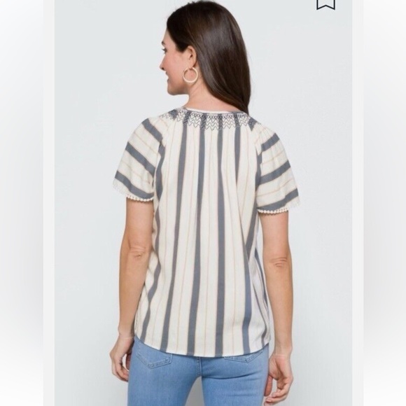 DANIEL RAINN Mallory Embroidered Boho Top - Picture 3 of 10